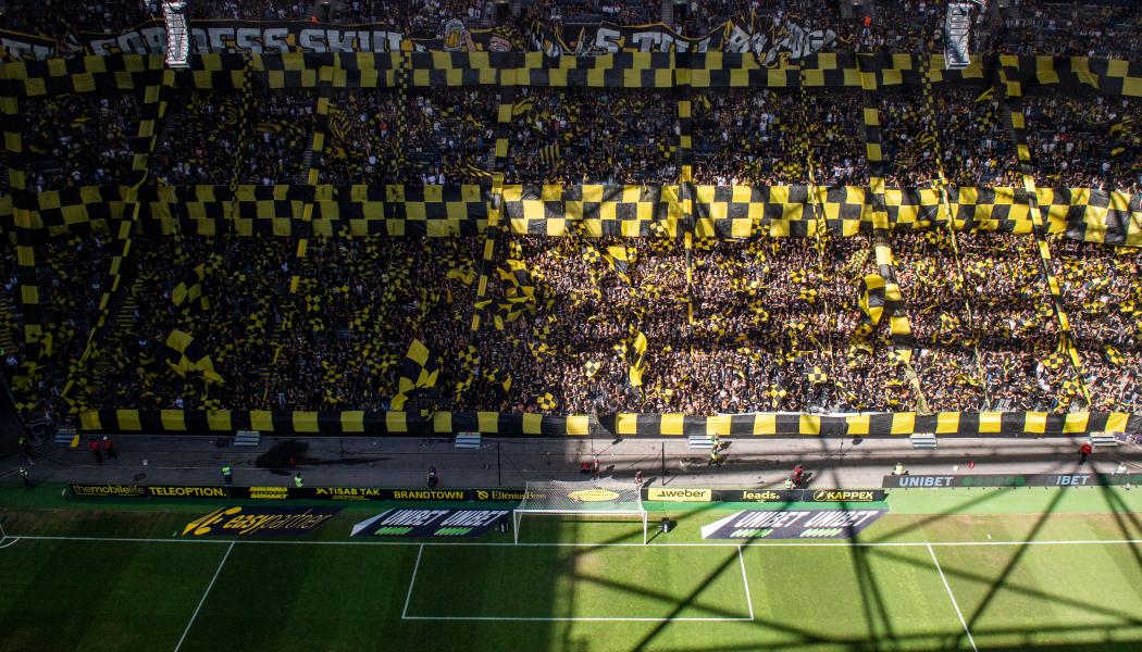 AIK slår sitt eget publikrekord för en enskild klubb i Allsvenskan från förra året. Foto: Emma Wallskog