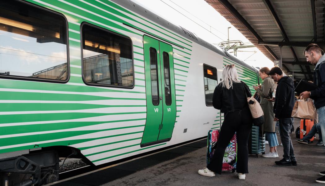Högre efterfrågan än vanligt på julens tågresor.  Foto: VR