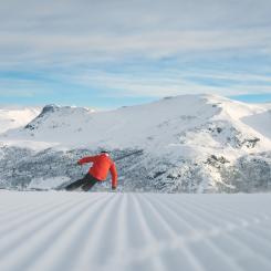 Skidåkning i Hemsedal. Foto: Skistar