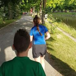 Motionsloppet Blodomloppet längs med Djurgårdskanalen i Stockholm. Foto: Wikimedia Commons