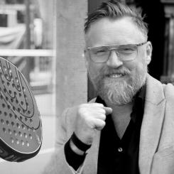 Daniel Högström vill utveckla Bon Padel i Göteborg till en unik multiarena. Bild: Bulldog