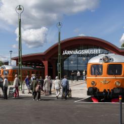Järnvägsmuseets entré. Foto: Daniel Bernstål