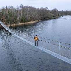 Nya Dragsöbroarna binder samman kustleden Eriksbergsleden i Blekinge. Foto: Robert Ekholm