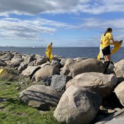 Idrottsföreningar städade Sveriges stränder. Foto: Pantamera