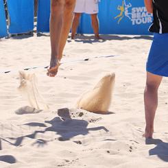 En del av satsningen är att skapa en inomhushall för beachvolleyboll. Foto: Kalmar kommun