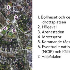 Idrottsstråket ligger i de södra delarna av Lunds tätort. Foto: Lunds kommun
