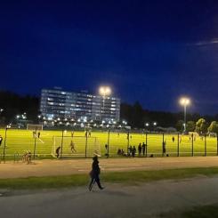 Nattfotboll. Foto: Haninge kommun