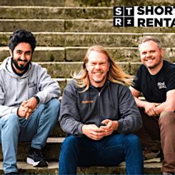 Fån vänster till höger: Saber Kordestanchi, Marcus Räder och Mikko Nurminen grundade Hostaway år 2015. Bild: Hostaway