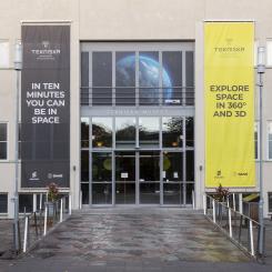Tekniska museets entré. Pressbild: Tekniska museet