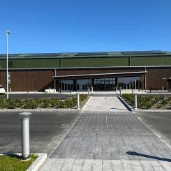 Huvudentrén till Ängets Sportcenter Foto: Härnösands kommun