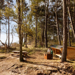 Arbetet är en del av projektet Kraftsamling Outdoor Skåne där Region Skåne tillsammans med en rad aktörer skapat bättre förutsättningar för att fler ska kunna uppleva naturen. Foto: Region Skåne