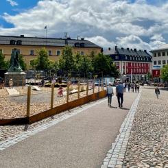 Cykellek på Stora Torget i Falun Foto: Velopark