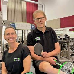 Erika Granqvist och Kenth Sennevall på Sporthuset i Gävle laddar för Jobbing 2023.
