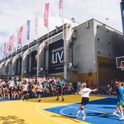 3x3 mellan Hovet och Aviici-arena Foto: Svenska basketbollförbundet