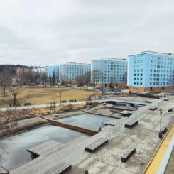 Upplands Väsbys dammområde i Blå Parken ska ersättas med en annan gestaltning. Foto: Daniel Jansson, Upplands Väsby kommun