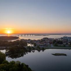 Teatern lämnar Krusenstiernska och flyttar till Lindö. Utsikt från Lindö Foto: Kalmar kommun/Magnus Höggren