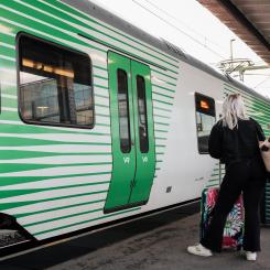 Högre efterfrågan än vanligt på julens tågresor.  Foto: VR